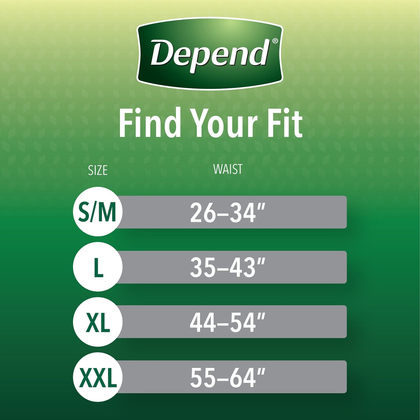 Depend FIT-FLEX Absorbent Underwear Men