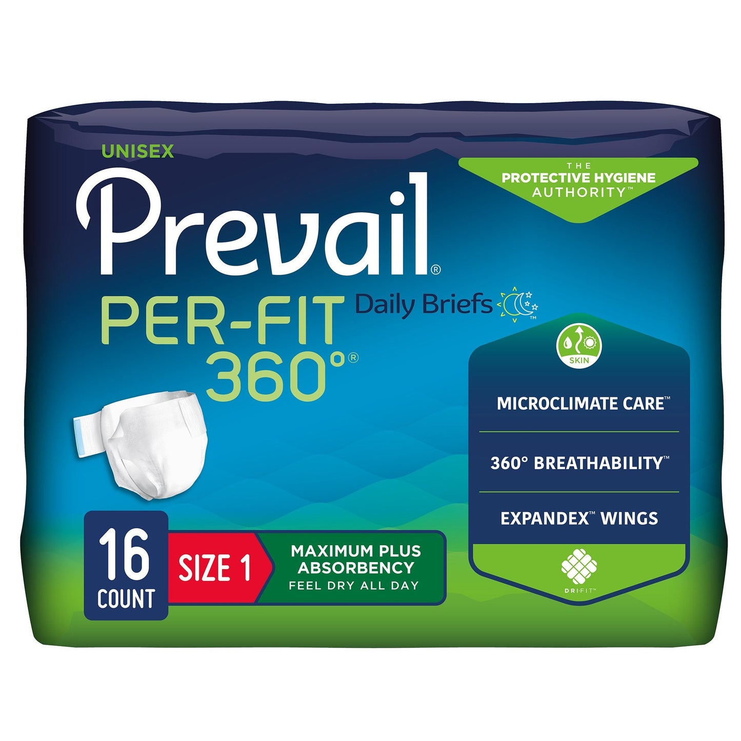 Prevail® Per-Fit 360°™ Daily Briefs, Maximum Plus