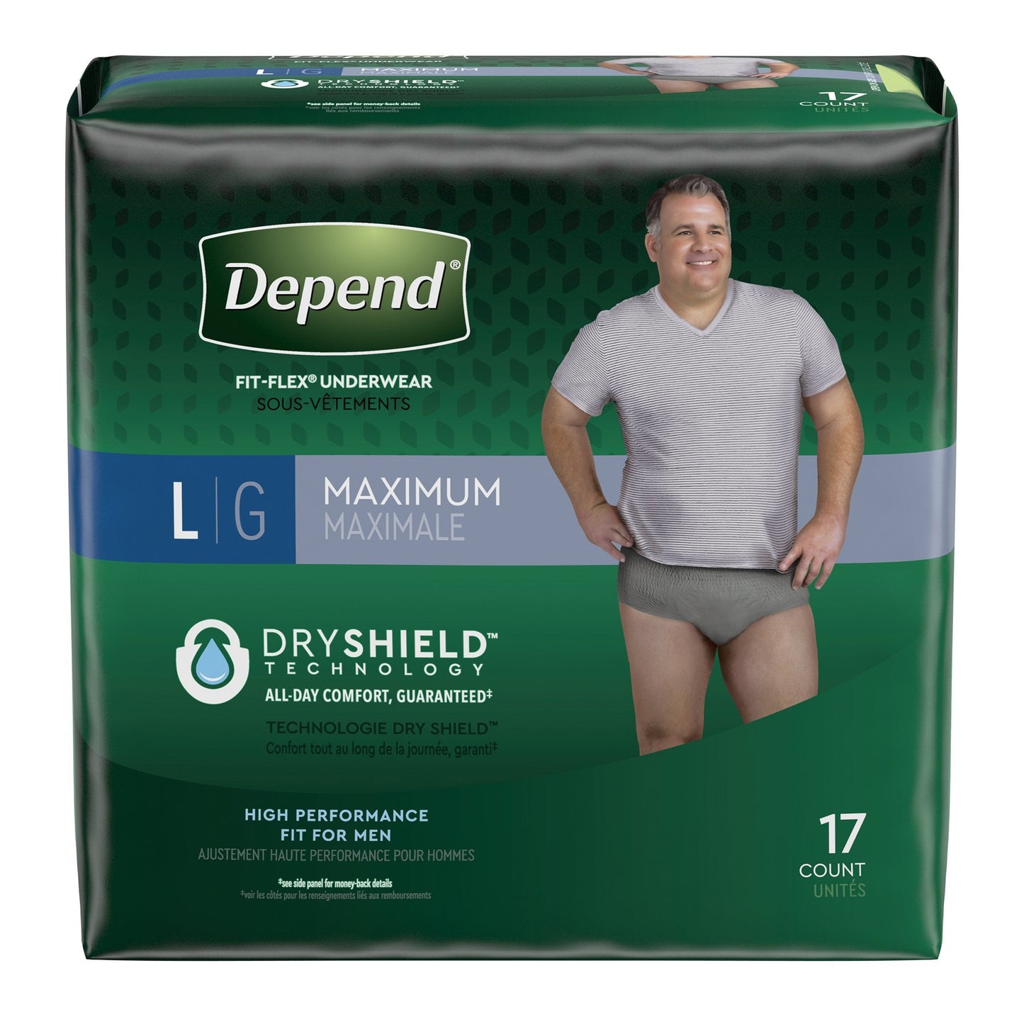 Depend FIT-FLEX Absorbent Underwear Men