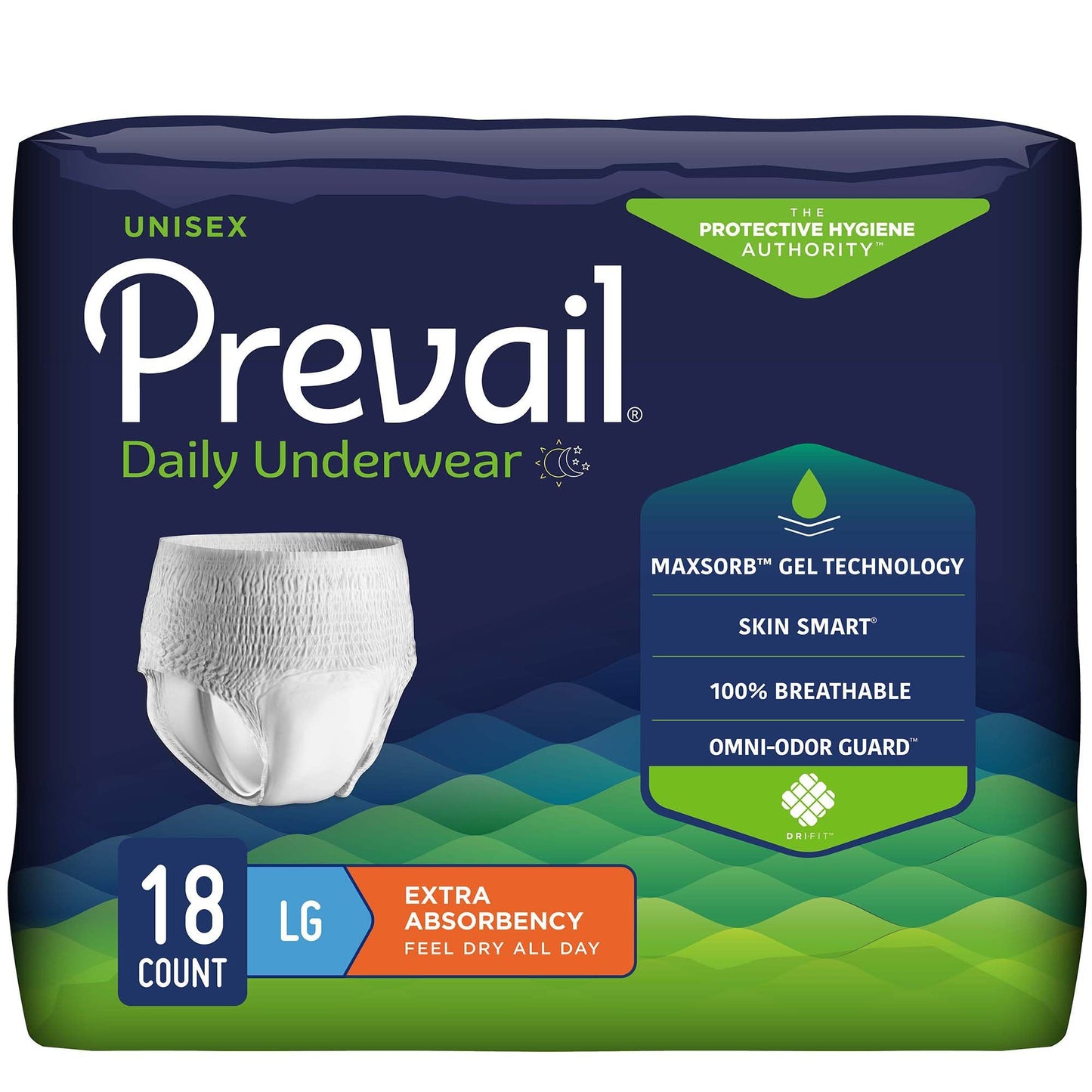 Prevail® Extra Absorbent Daily Underwear Pull-Up