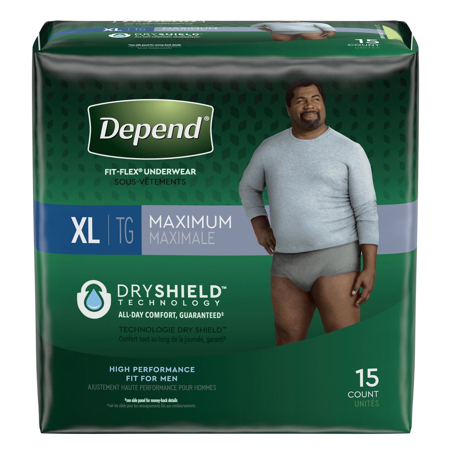 Depend FIT-FLEX Absorbent Underwear Men