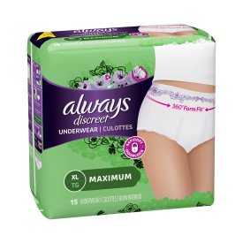 Always Discreet Pull-Up Underwear for Women, Maximum