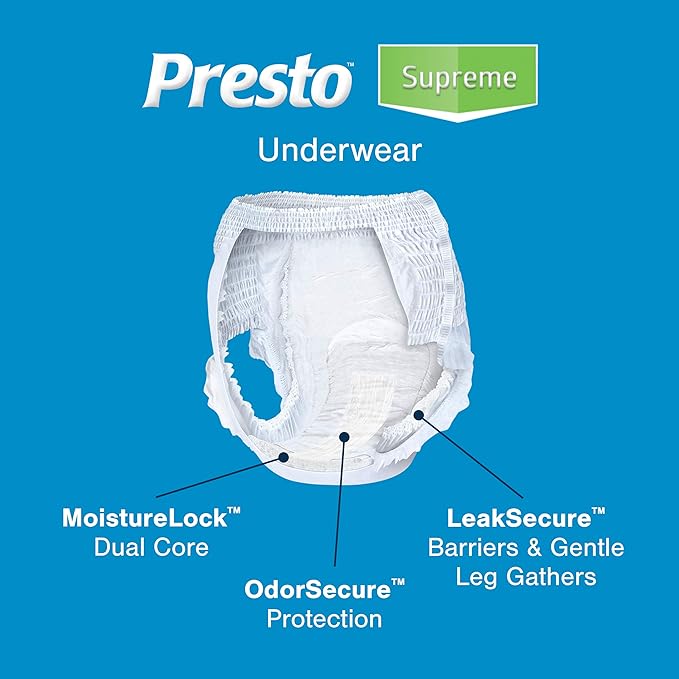 Presto Maximum Pull-Up Underwear