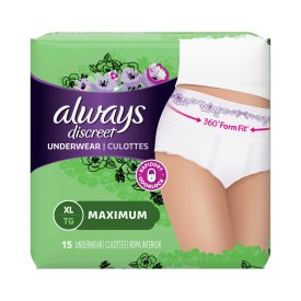 Always Discreet Pull-Up Underwear for Women, Maximum