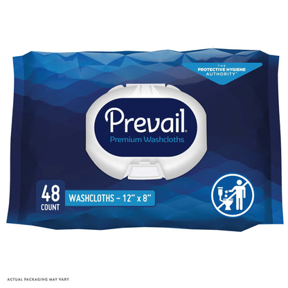 Prevail® Personal Wipes W/ Lotion, Scented 8" x 12"