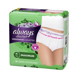 Always Discreet Pull-Up Underwear for Women, Maximum