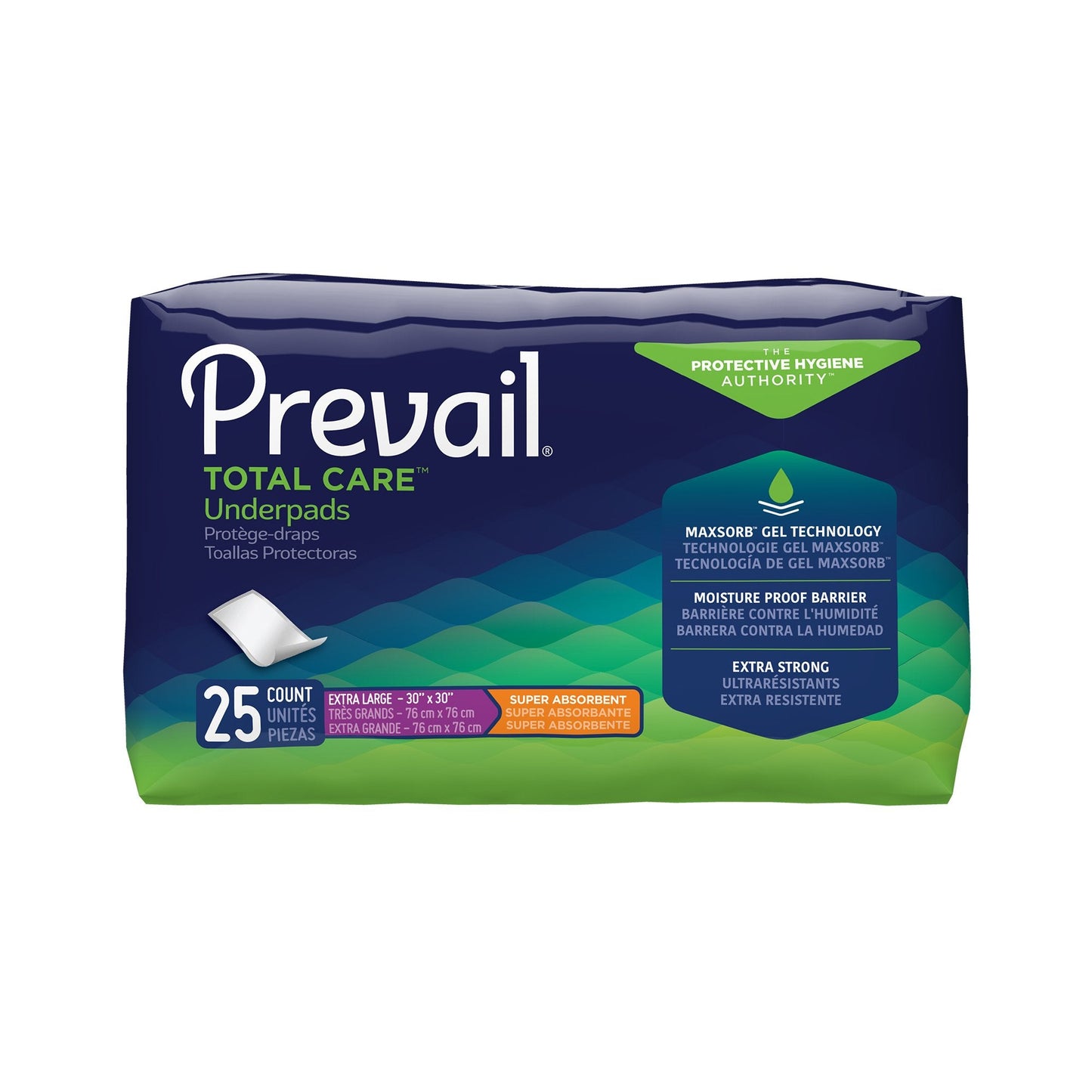 Prevail® Total Care™ Underpad, Super Absorbent