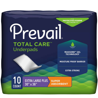 Prevail® Total Care™ Underpad, Super Absorbent